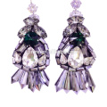 Fashion Luxury Bling Bling Crystal Statement Earrings For Party or Show